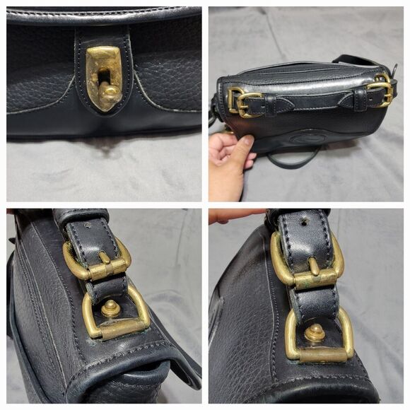 VTG Dooney & Bourke All Weather Leather Carrier Crossbody Purse - Picture 3 of 16